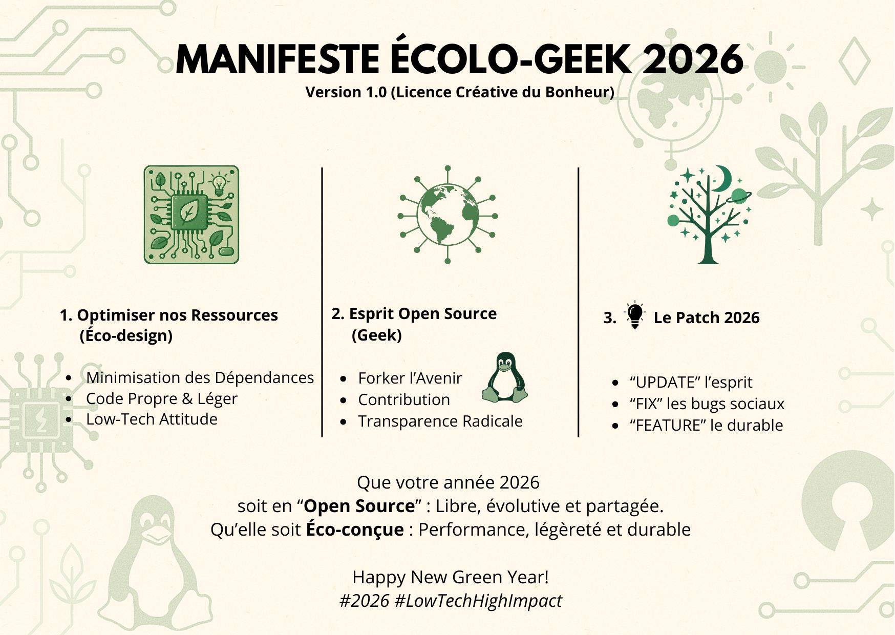 Carte de voeux 2026 &eacute;co-responsable