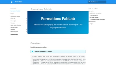Capture vers le site de partage des formations et backup Mes formations libres d'accès et backup