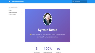 Mes projets documentés sur GitLab Capture du site mes projets sur GitLab - Mes projets documentés