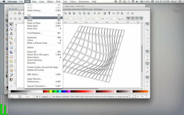 Capture d'&eacute;cran de Inkscape