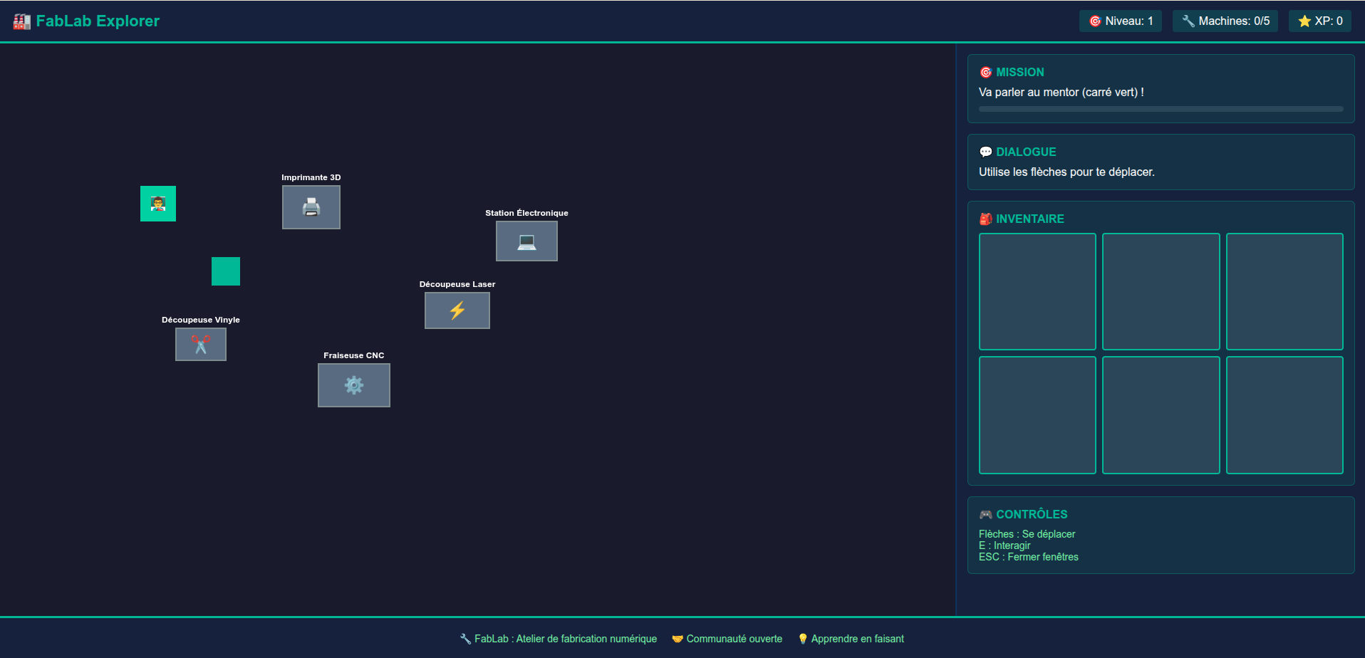 capture ecran premi&egrave;re &eacute;tape du jeu